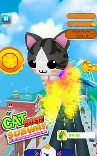 猫猫赶地铁