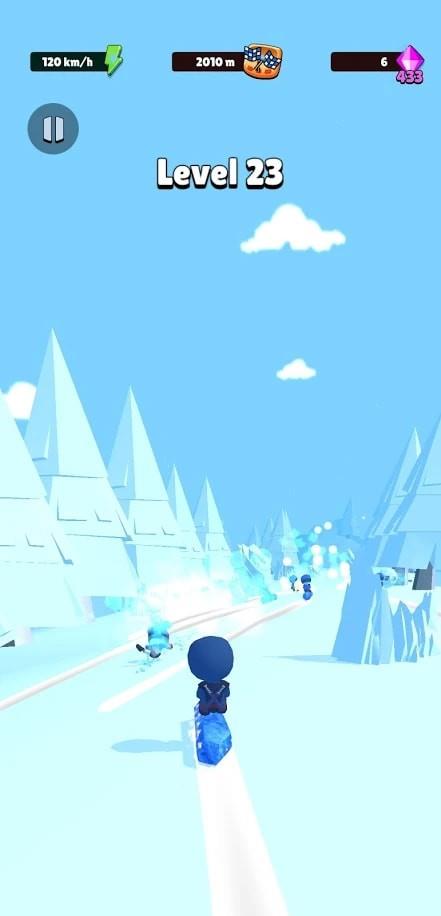 冰柱滑雪模拟