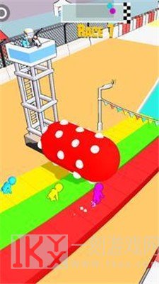彩色跑火柴人