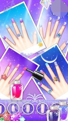 龙公主梦幻星空美甲