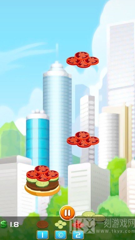 空中食物叠叠乐