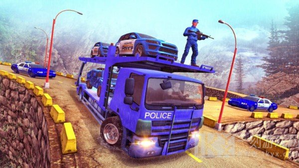 流行的警车运输