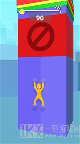 贴墙攀登者