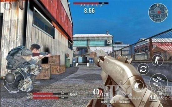 士兵前线射击