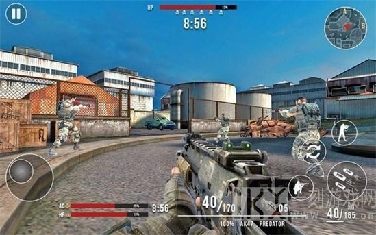 士兵前线射击
