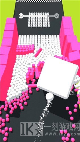 彩色躲避球球3D