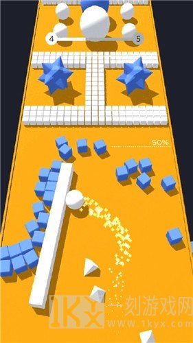 彩色躲避球球3D