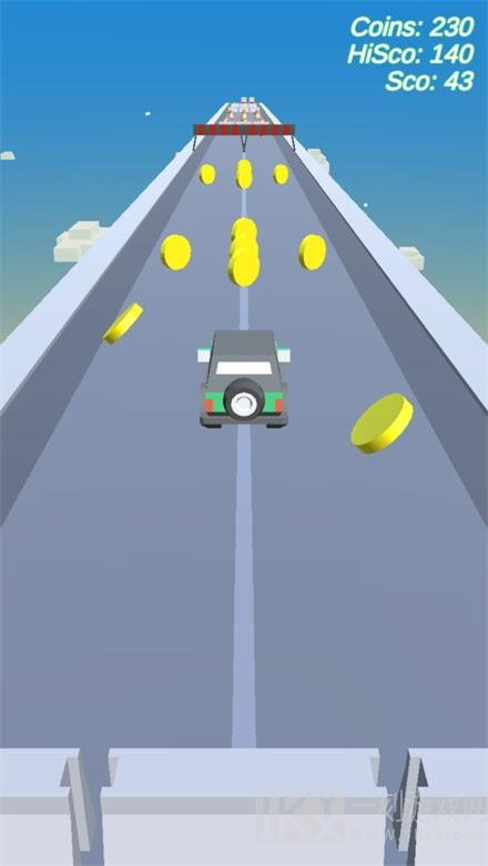 汽车天空跑