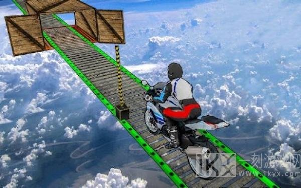 摩托车空中跳跃