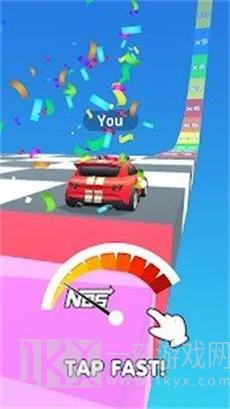 笔直赛道齿轮车竞速