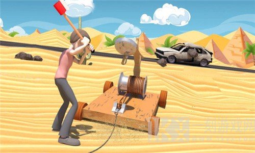 弹弓砸车