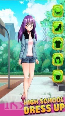高校女生可爱装扮