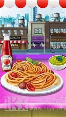 女孩烹饪中餐