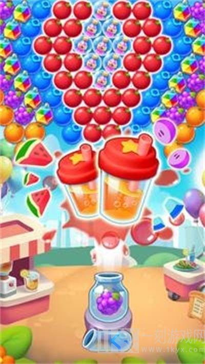 水果苏打汽水溅射泡泡龙