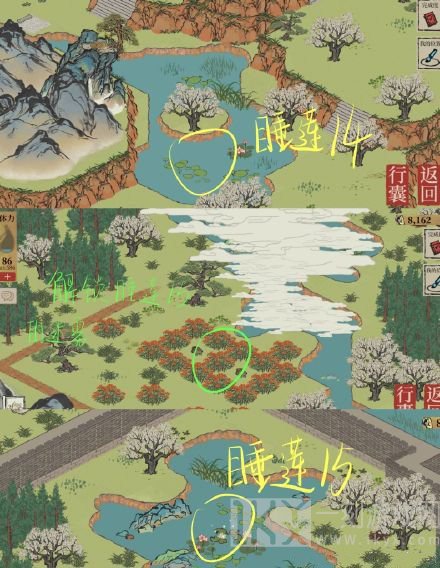 江南百景图长恨歌睡莲位置攻略介绍 江南百景图长恨歌睡莲迷雾攻略