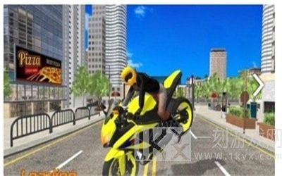 沉浸摩托车比赛