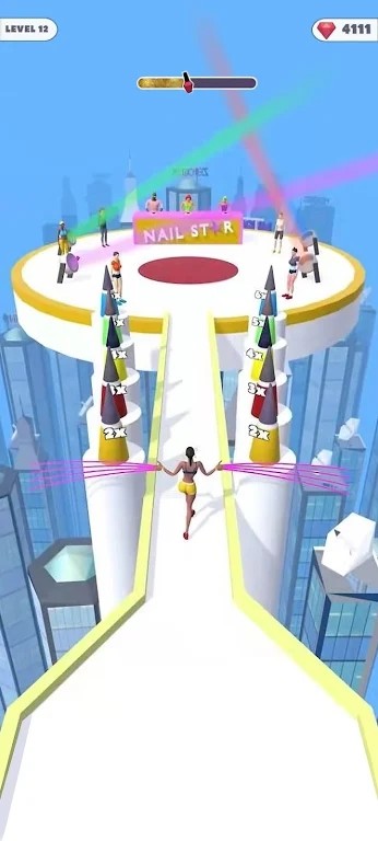 美容指甲奔跑