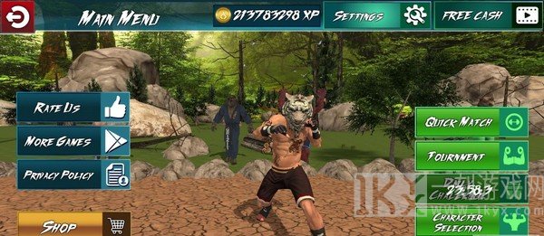 野生动物摔跤斗士