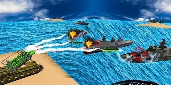 导弹发射战舰岛屿战争截图