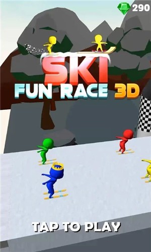 滑雪趣味赛3D截图