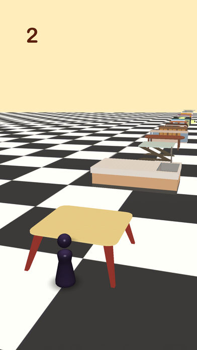 棋子向前跳