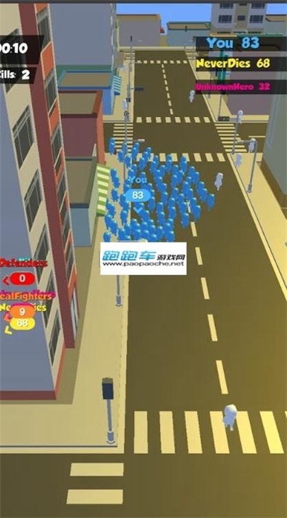 跟随我人群城市控制