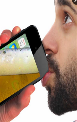 喝啤酒