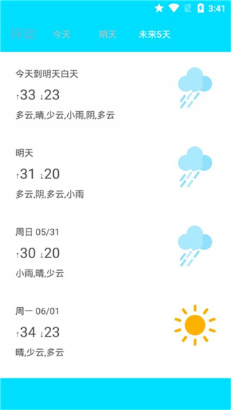 环绕天气预报