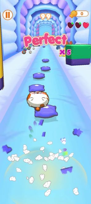 猫跳跃舞动喵