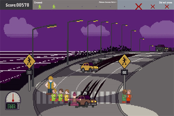 小孩子过马路
