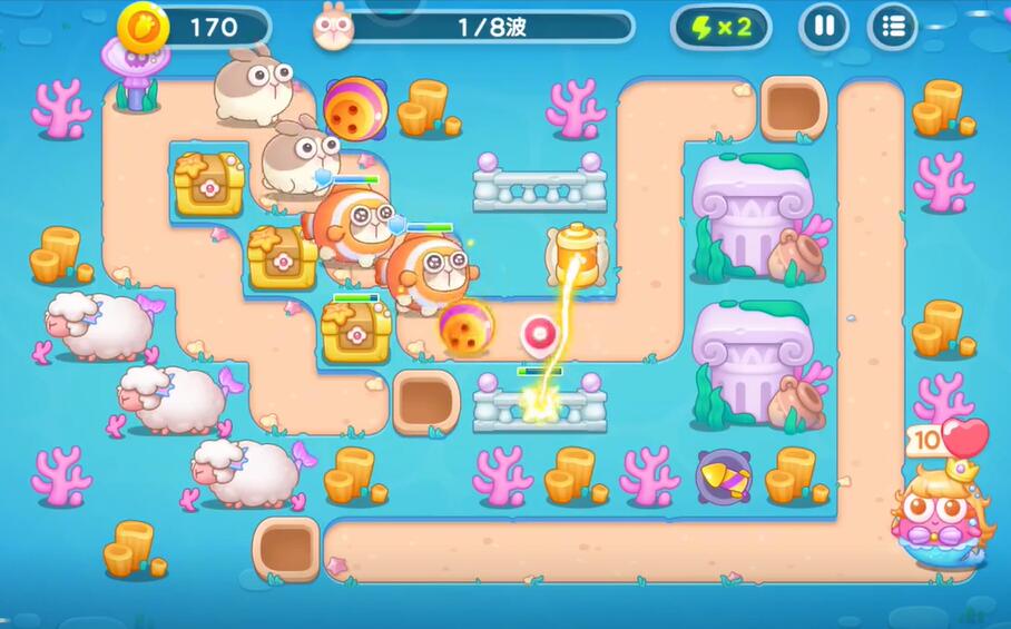 保卫萝卜4海的闺女第59关的通关技巧