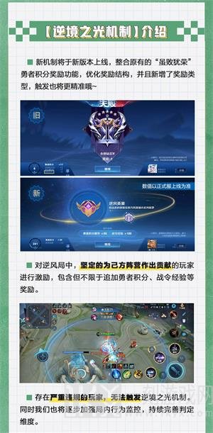 王者荣耀逆境之光机制是什么 最新逆境之光机制介绍