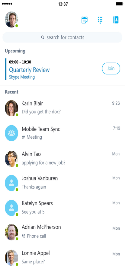 skype中文手机版