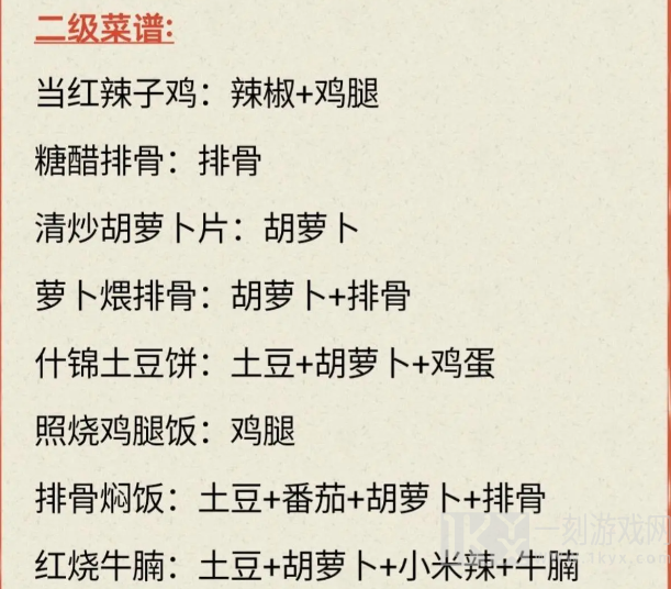 我的休闲时光菜谱大全 最新菜谱配方一览