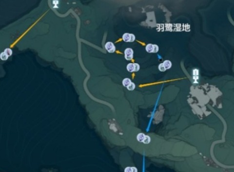 鸣潮紫晶簇采集路线  鸣潮紫晶簇在哪
