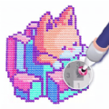 涂色格子画