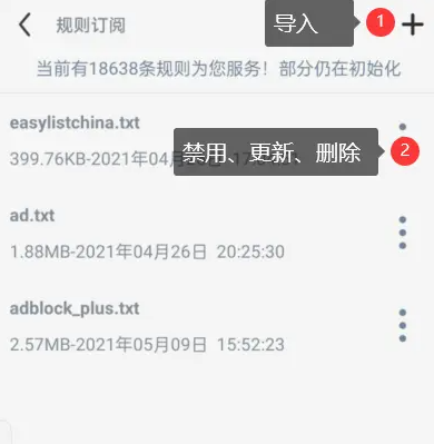 Adblock Plus订阅规则地址